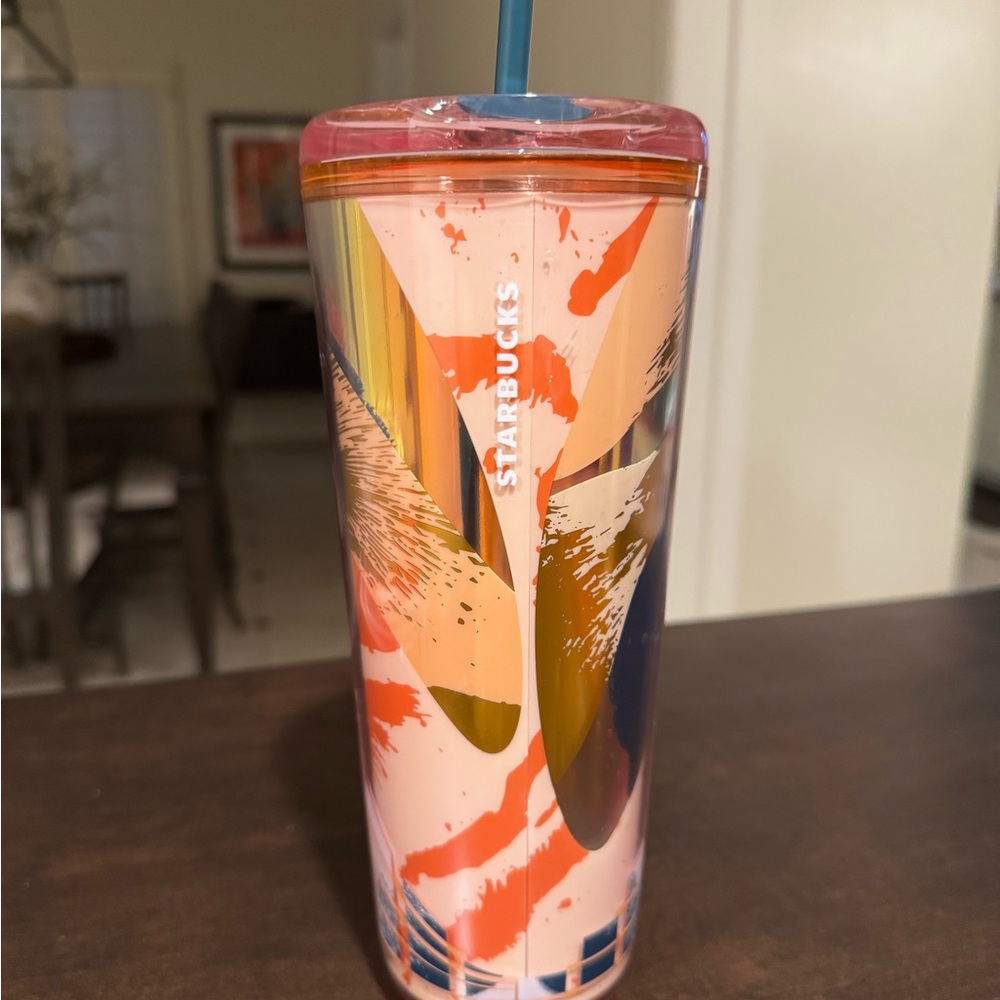 Starbucks Multicolor Abstract Tumbler